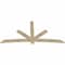Ekena Millwork Alberta Rough Sawn Timber Gable Bracket, Douglas Fir, 108"W x 54"H x 2"D x 6"F, 12/12 Pitch GBW108X54X0206ALB00RDF - alternate 3